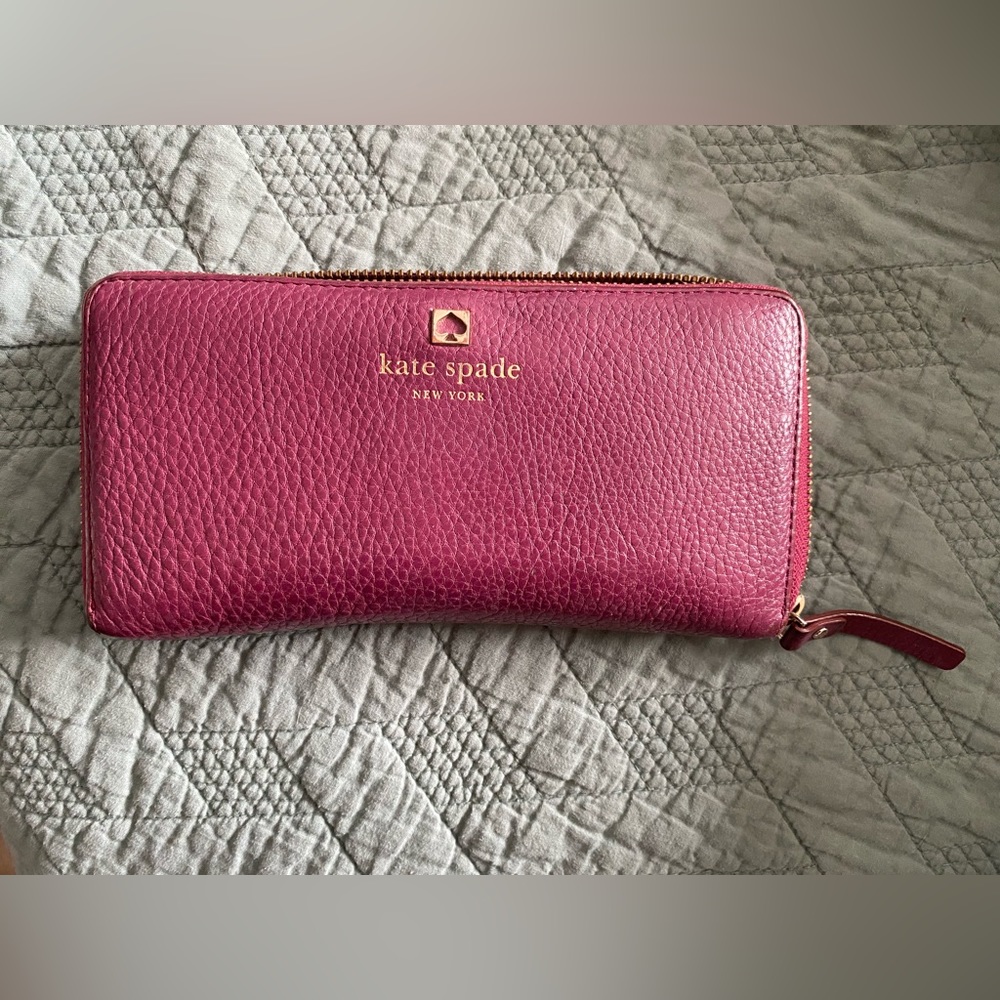 Maroon Kate Spade Wallet